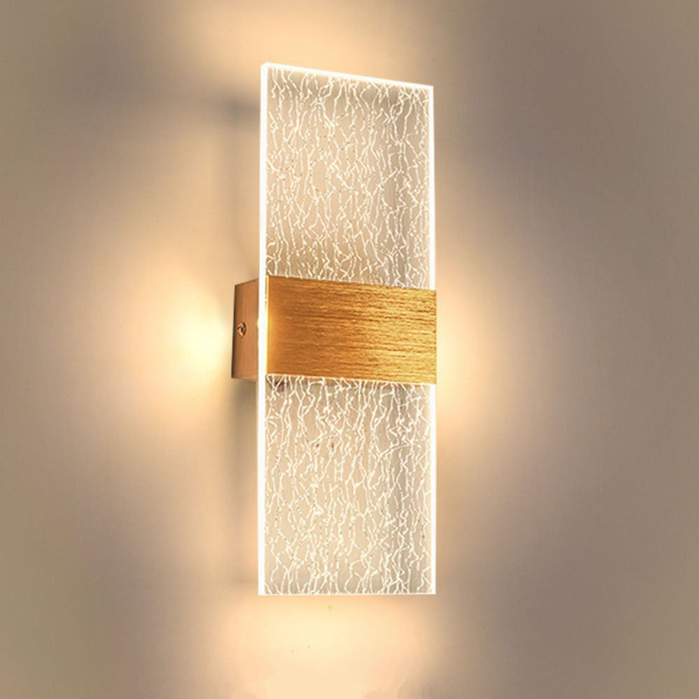 Gold Acrylic Led Wall Lamp
